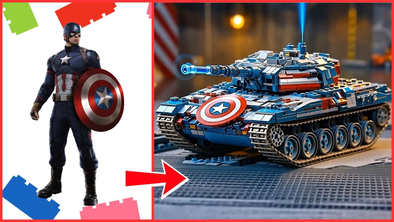 Superheroes As LEGO Tanks