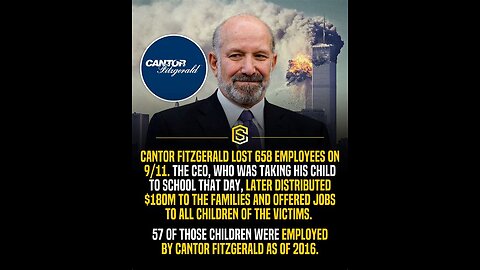 911 Cantor Fitzgerald Partner says, "My government is the ENEMY"