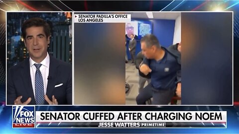 Democrat Senator goes LOCO and tries to LUNGE at a Trump OFFICIAL