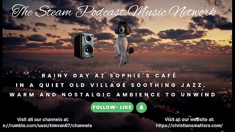Rainy Day at Sophie's Café, in a Quiet Old Village, Soothing Jazz,