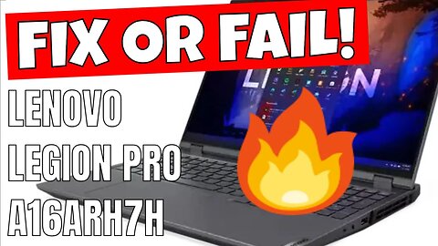 Fix Or Fail Lenovo Legion 5 Pro 16arh7h Overheating Problem