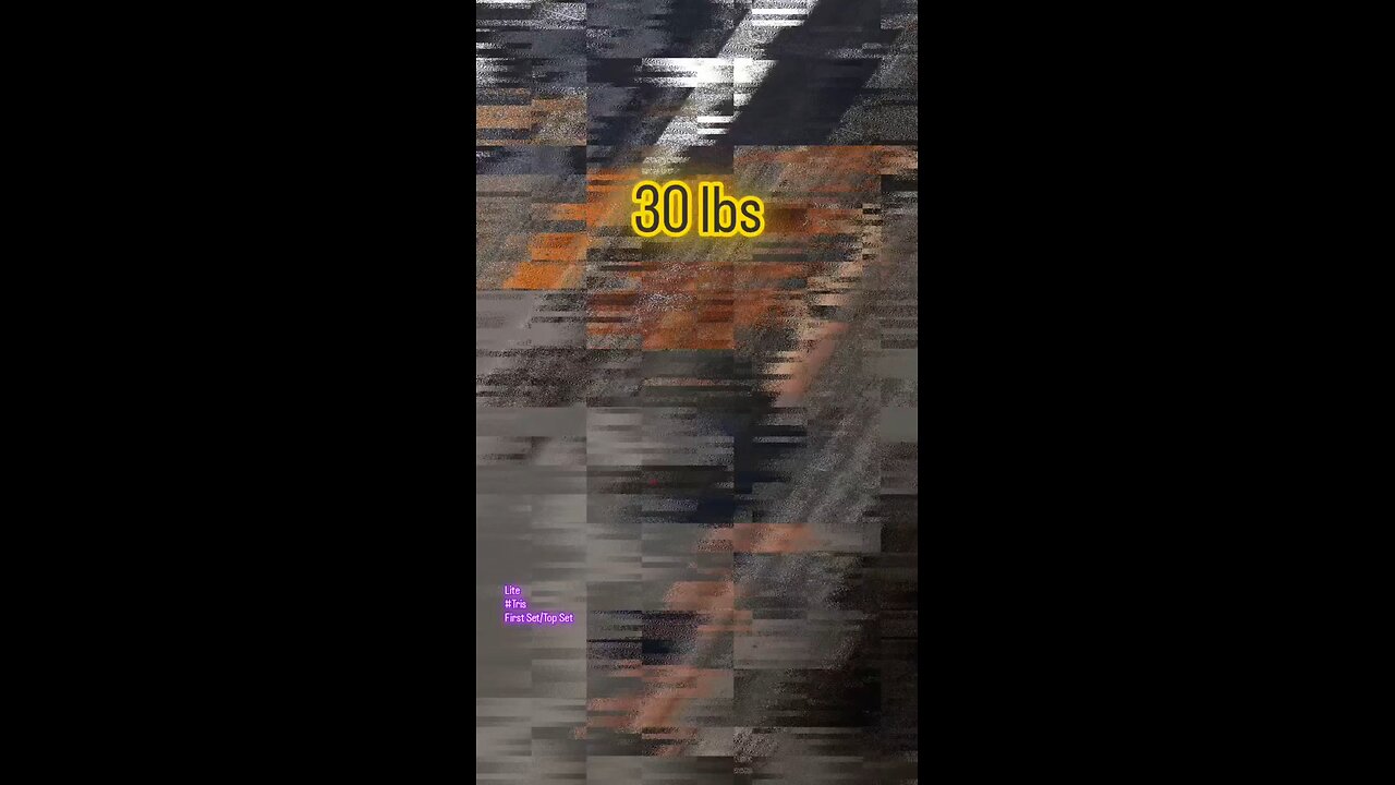 30lbs Uni Tri-Pulldowns (Lite) [Right-Side] | #fitness #triceps #shorts 💪