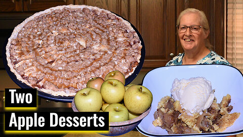 Easy Apple Dump Cake and Apple Crumb Pizza, Inspirational Thought