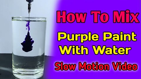 Mesmerizing Purple Ink Mixing: Stunning Water Art Experiment!