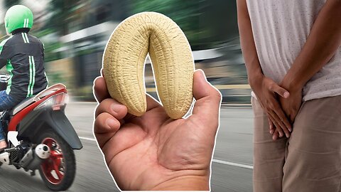The 🍆 breaks after a fall from the motorcycle