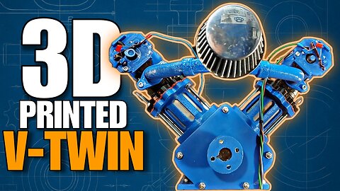 I 3D-Printed a V-Twin Fuel-Injected Engine
