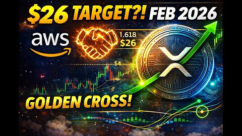 XRP $26 TARGET?! Golden Ratio Hit + MACD Golden Cross | AWS Partnership Explained