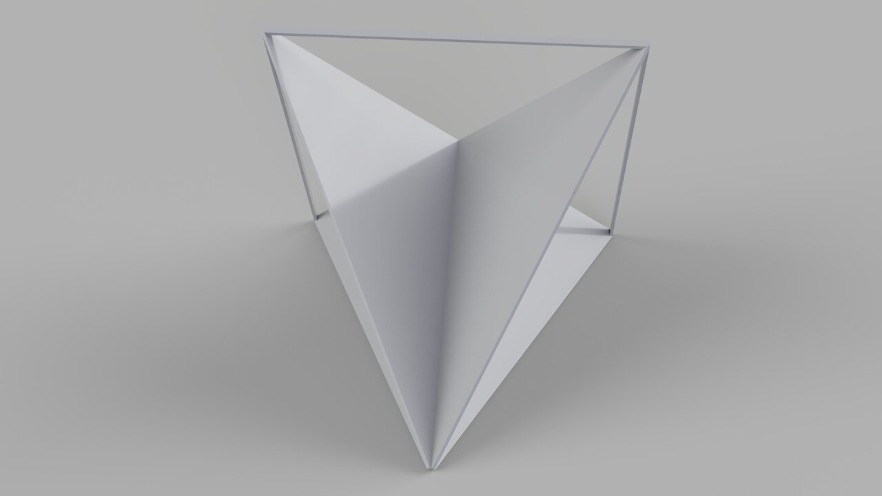 Ultra-Light Arrow-Batwing Kite-Plane Frame (Horizontal Plane Mode)