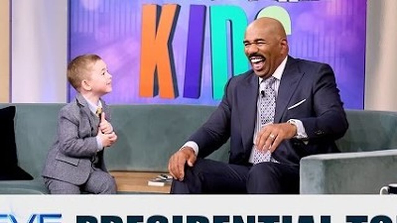 🎩 Lil’ Mr. President: "That’s MY Girlfriend!" 😂 | STEVE HARVEY