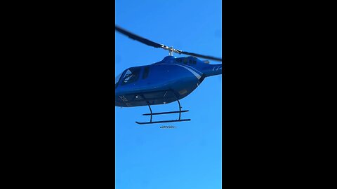 Helicopter fuel in sky