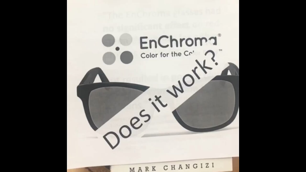 My VINO Optics colorblindness tech versus Enchroma