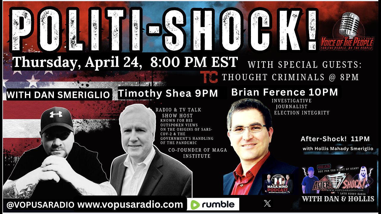 POLITI-SHOCK! "Destroying The Narrative"! W/ 3 Special Guests