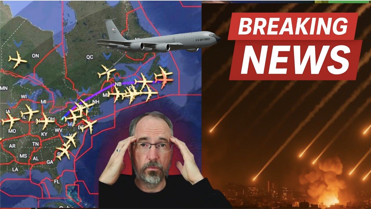U.S. KC-135 Jets RACE to Aid Israel as Iran LAUNCHES Missile Barrage
