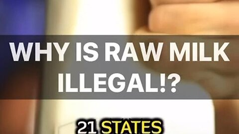 Why would they remove our choice to drink raw milk?