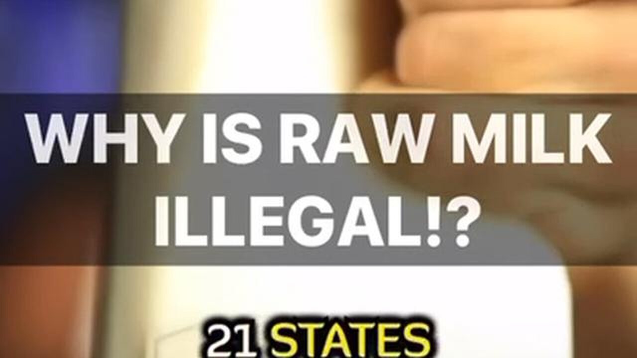 Why would they remove our choice to drink raw milk?