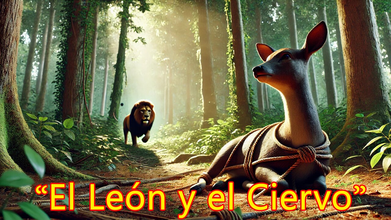 El León y el Ciervo | Historia de Engaño y Prudencia | Fábula Animada