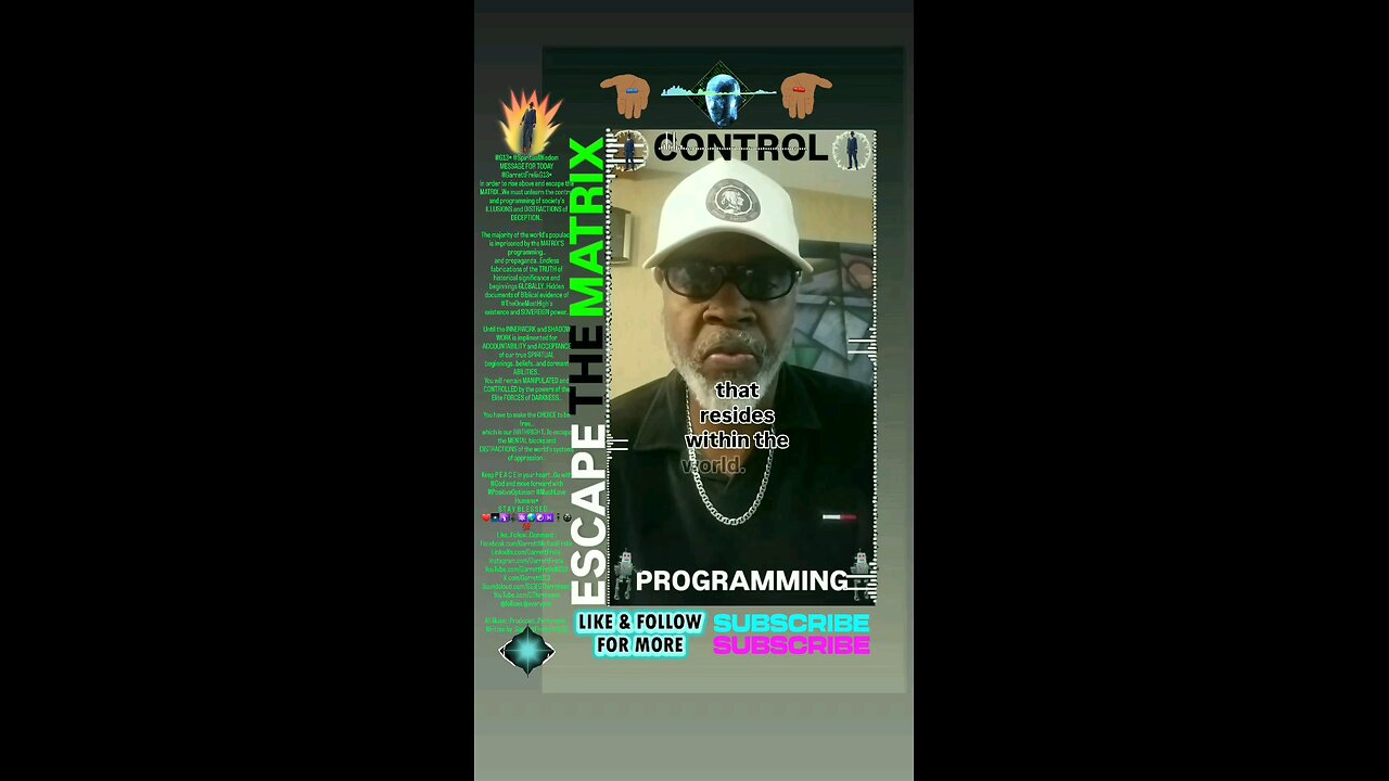 ▪︎CONTROL AND PROGRAMMING/ESCAPE THE MATRIX