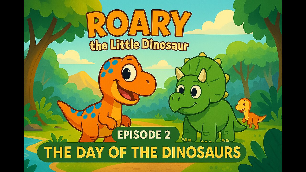 The Dailyyy Stories | Roary the Little Dinosaur | Episode 2 | The Day of the Dinosaurs