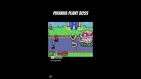 Piranha plant boss (superstar saga)