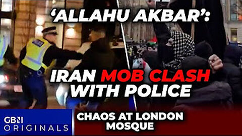 Iran mob clash with police!