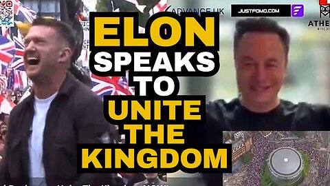 Elon Musk Speaks To Unite The Kingdom Rally, Orwell Would Approve