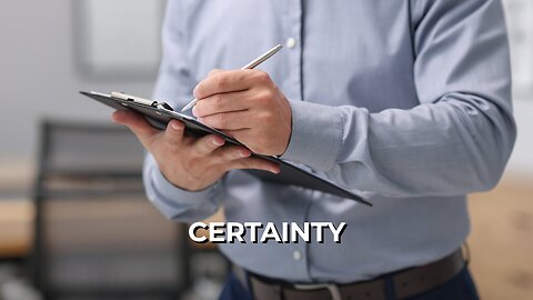 LOG#118 – Certainty