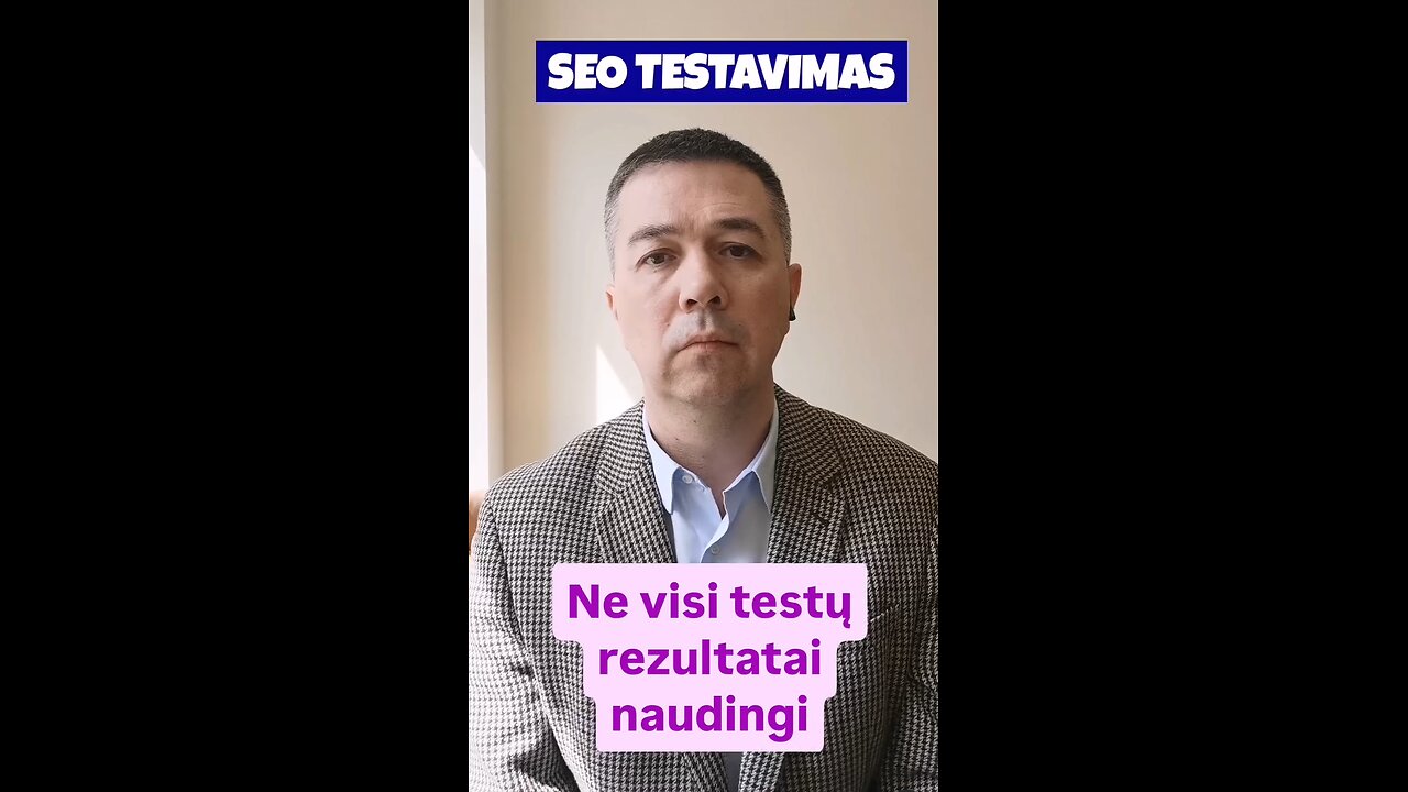 Nevisi SEO testavimo įrankiai naudingi.