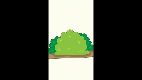 something behind the bush
