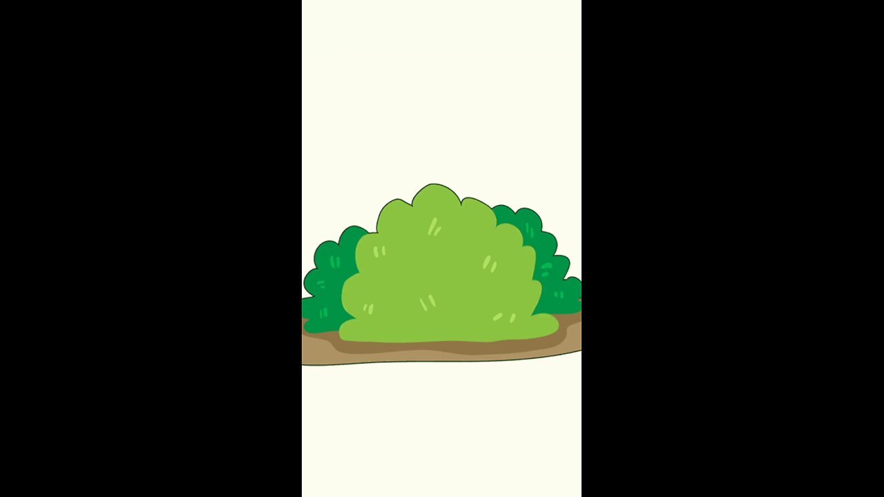 something behind the bush