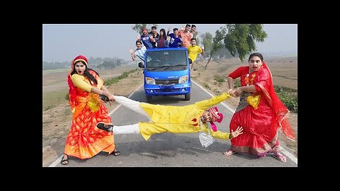 3 Girls Action Comedy Funny Video😂New Year Top Comedy Video Amazing Funny Video 2025