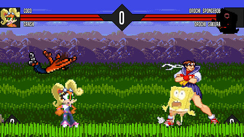 MUGEN - Coco & Crash vs. Orochi Spongebob & Orochi Sakura - Download