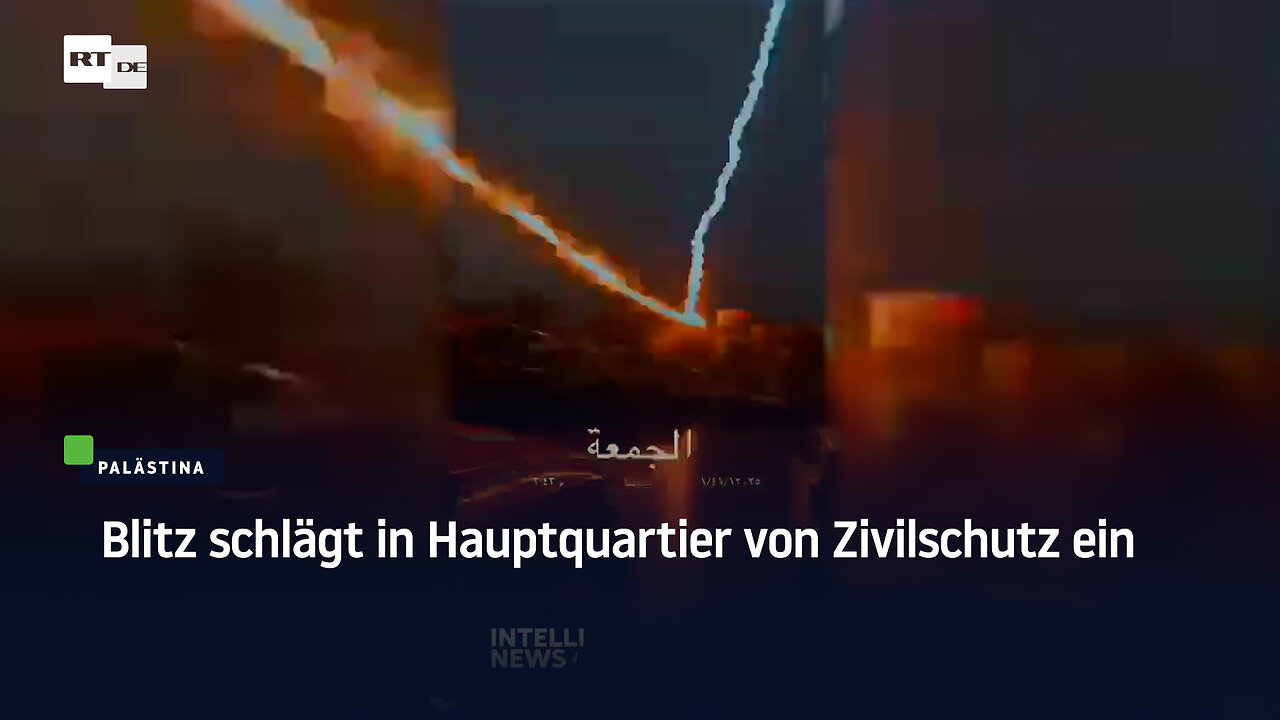 Palästina: Blitz schlägt in Hauptquartier von Zivilschutz ein