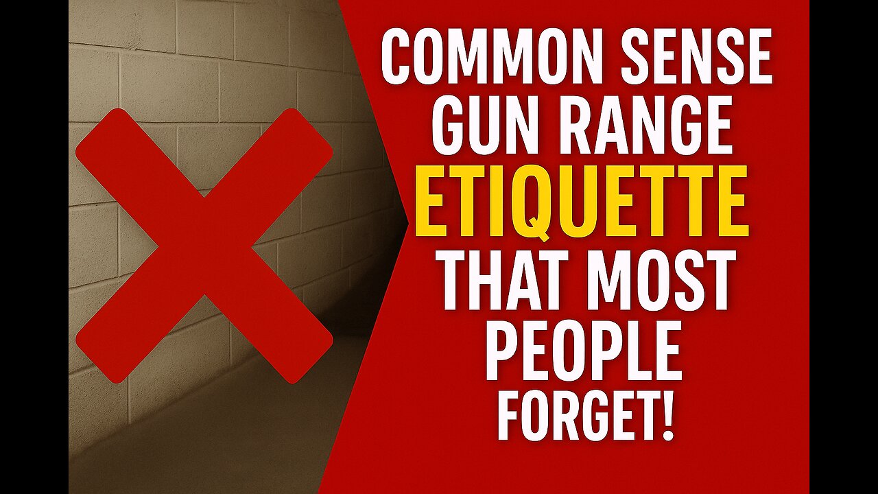 Common Sense Gun Range Etiquette That Most People Forget!