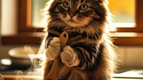 Chubby Chef Cat