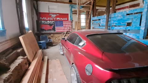 PLAYIN HANGIN OUT IN MY GARAGE W MY MUSTANG