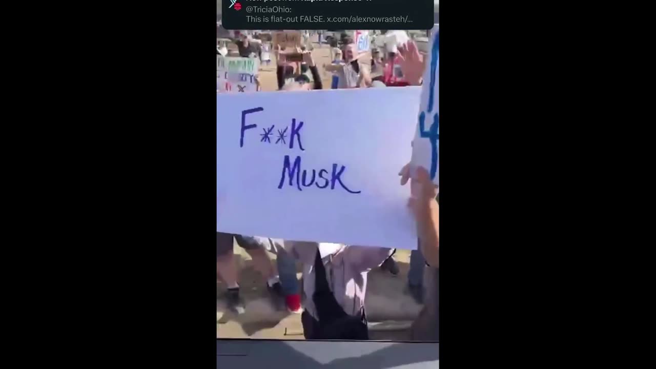 Alex Jones Trolls Tesla Protesters (new audio)