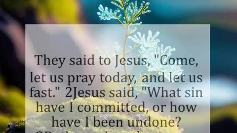 Come let us pray