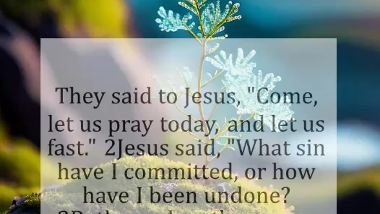 Come let us pray