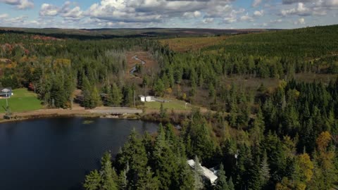 Exploring Terreo Lake, Blacks Harbour, Smith Town Covered Bridge & Hampton, New Brunswick @DJI