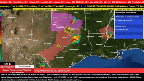 🚨 May 17 – OK/TX Tornado Outbreak Escalates