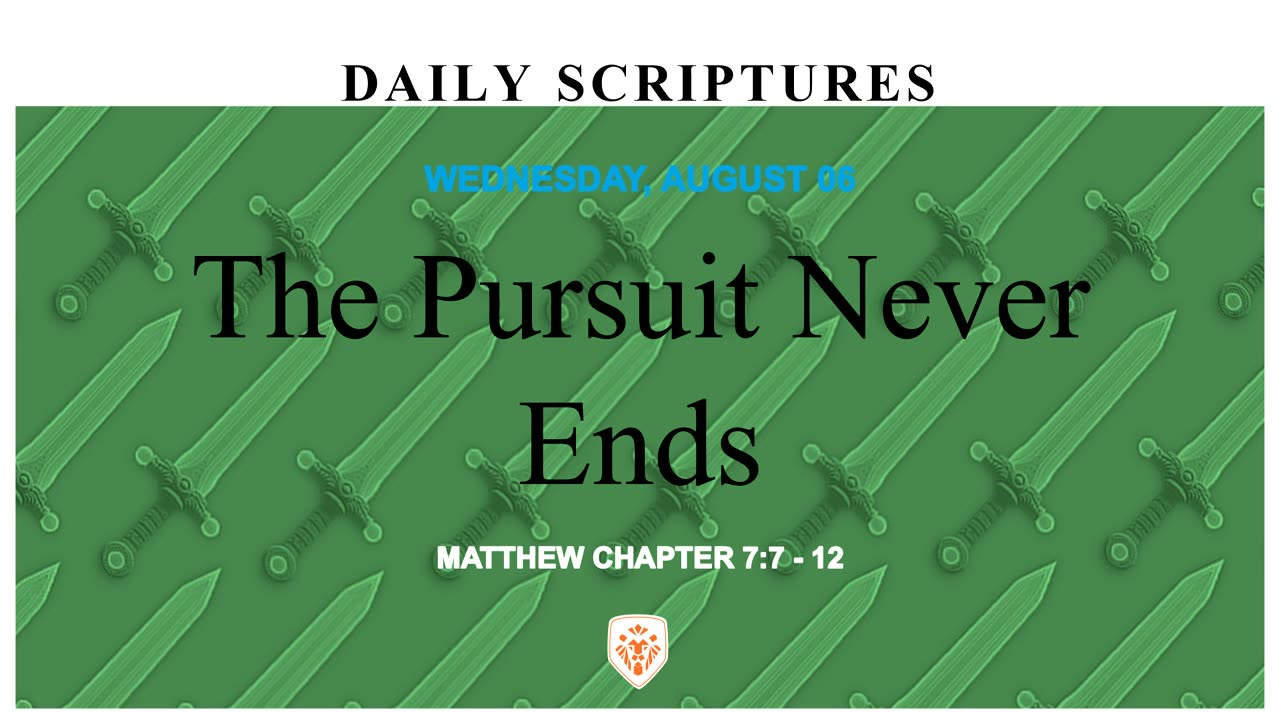 The Pursuit Never Ends