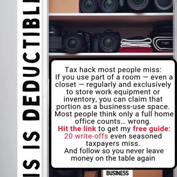 Your Closet = a Tax Deduction 🤯