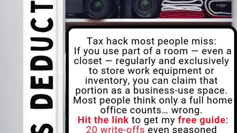 Your Closet = a Tax Deduction 🤯