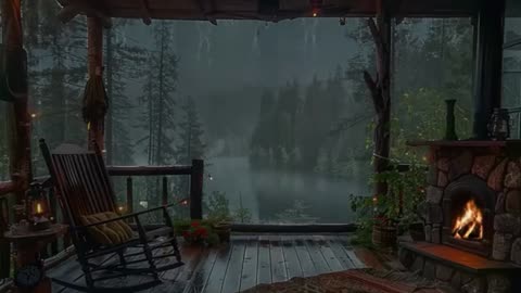 Relaxing Thunderstorm & Fireplace Sounds for Sleep, Study, and Stress Relief