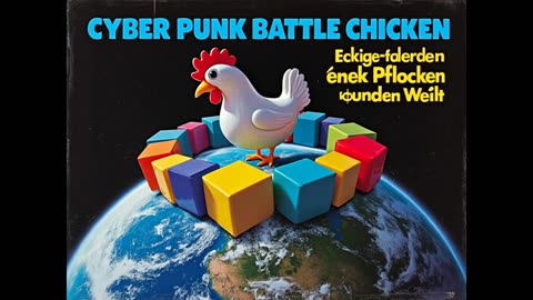 Cyber Punk Battle Chicken - Eckiger Pflock in einer runden Welt