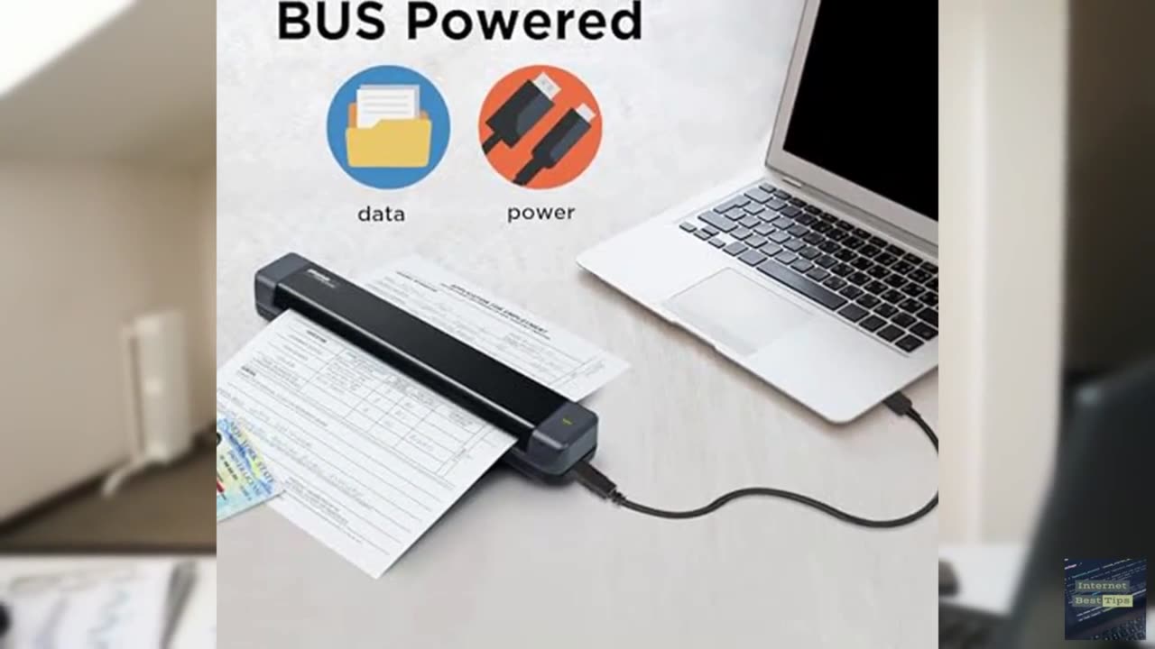 Plustek Mobile Scanner S410 Plus - Portable Sheet-Fed Document Scanner - for Win