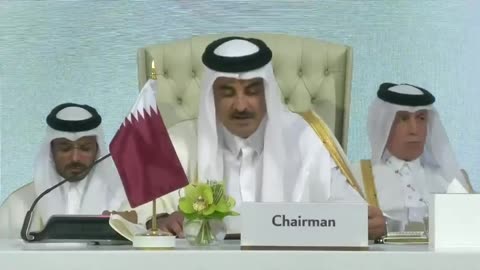 FULL SPEECH_ Qatar Emir Slams Israel’s ‘Cowardly Aggression’ at Arab-Islamic Summit _ AC1G