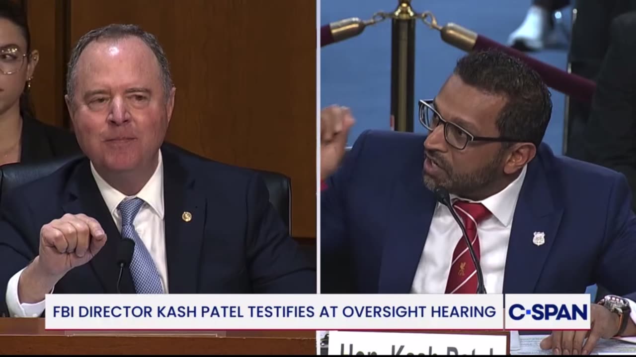 Senator Adam Schiff and FBI director Kash Patel have at it