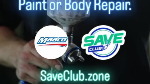save up to 10 percent on auto body repair and paint at Maaco 🚘✨