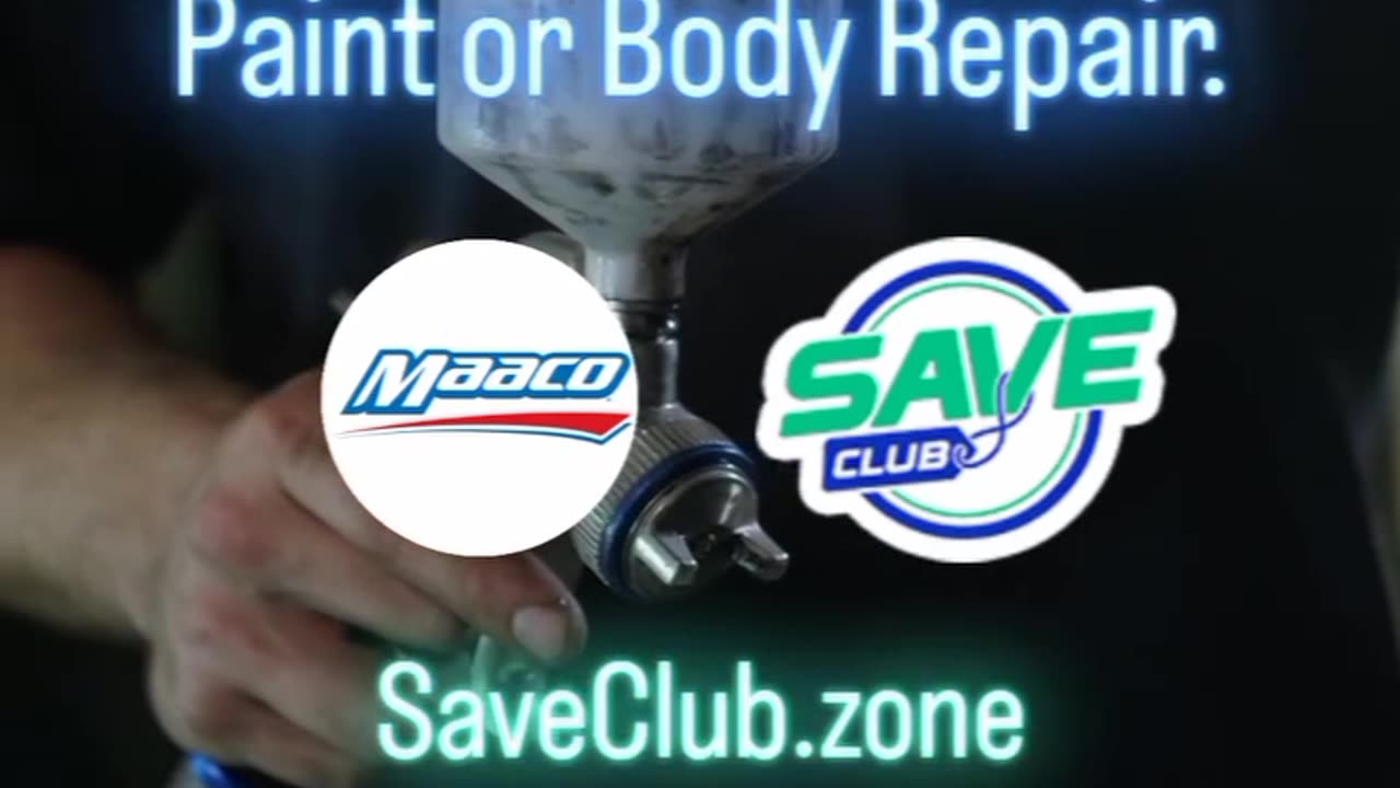 save up to 10 percent on auto body repair and paint at Maaco 🚘✨